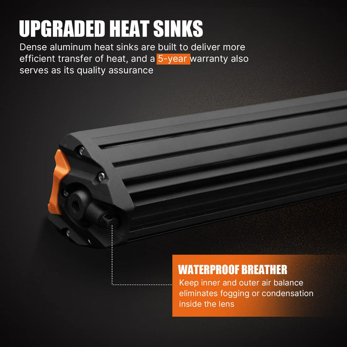 12Inch Osram Led Light Bar Slim Rows Combo Beam Driving Lamp Offroad 4X4