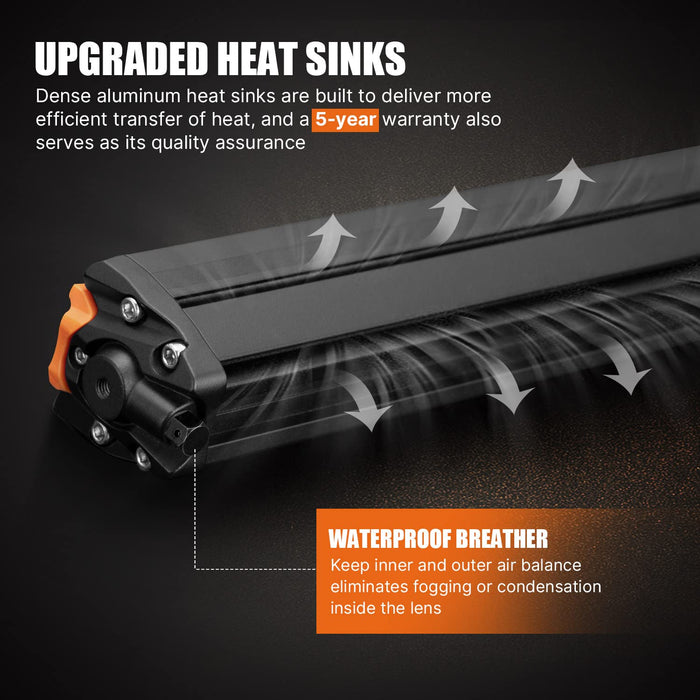 28Inch Osram Led Light Bar Super Slim Single Row Spot Flood Beam Offroad