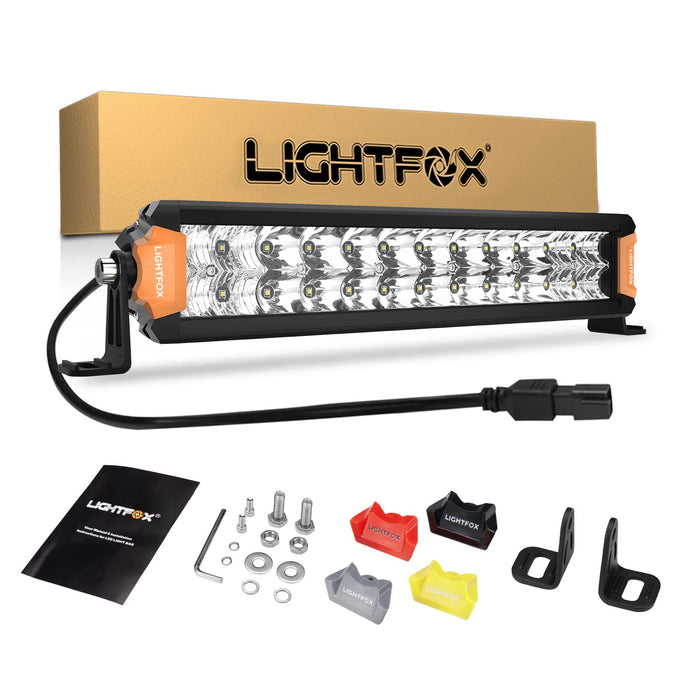 12Inch Osram Led Light Bar Slim Rows Combo Beam Driving Lamp Offroad 4X4