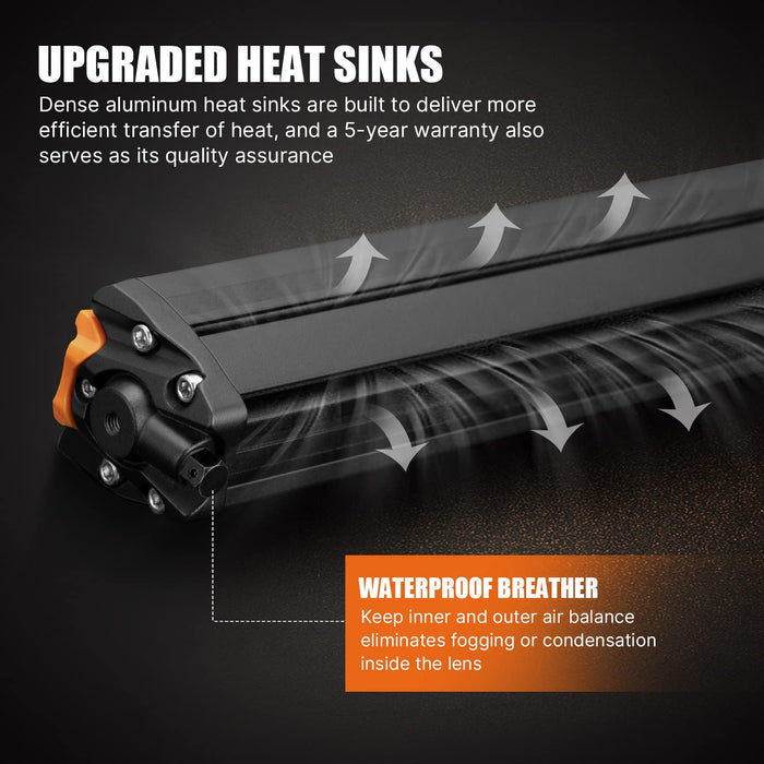 14Inch Osram Led Light Bar Super Slim Single Row Spot Flood Beam Offroad