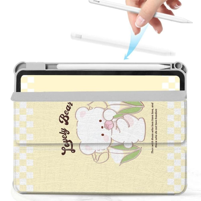 720 Rotation Magnetic Painted Leather Smart Tablet Case