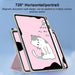 720 Rotation Magnetic Painted Leather Smart Tablet Case