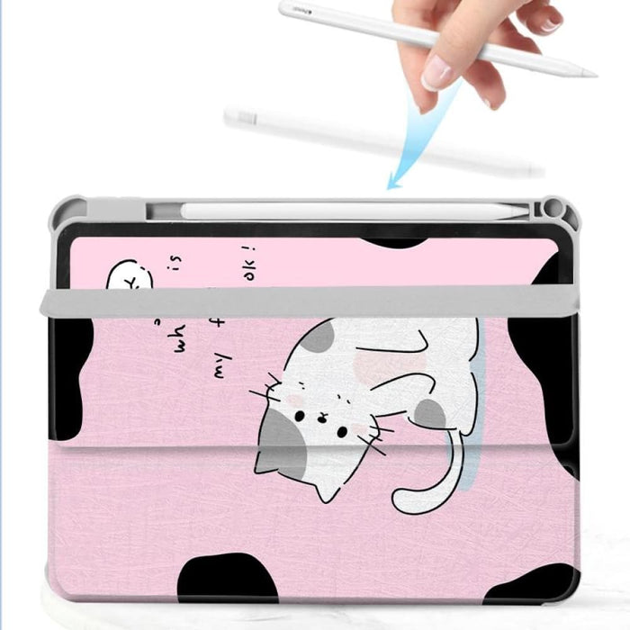 720 Rotation Magnetic Painted Leather Smart Tablet Case