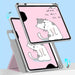 720 Rotation Magnetic Painted Leather Smart Tablet Case