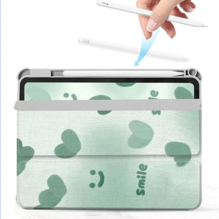 720 Rotation Magnetic Painted Leather Smart Tablet Case