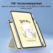 720 Rotation Magnetic Painted Leather Smart Tablet Case