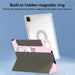 720 Rotation Magnetic Painted Leather Smart Tablet Case