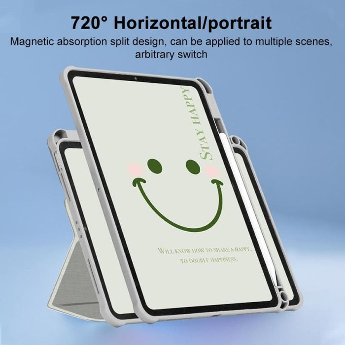 720 Rotation Magnetic Painted Leather Smart Tablet Case