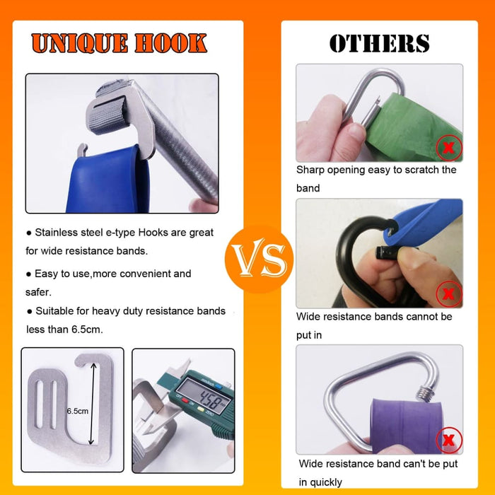 74 96cm Heavy Duty Exercise Bar with Large Hook