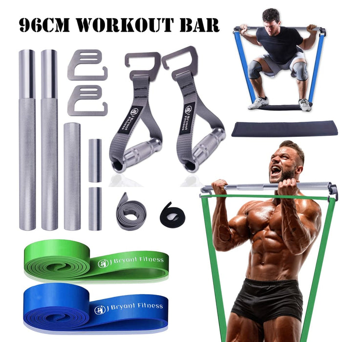 74 96cm Heavy Duty Exercise Bar with Large Hook