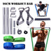 74 96cm Heavy Duty Exercise Bar With Large Hook