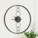 75cm Wall Clock No Numeral Large Round Metal Luxury Home
