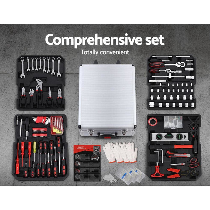 786pcs Tool Kit Trolley Case Mechanics Box Toolbox Portable