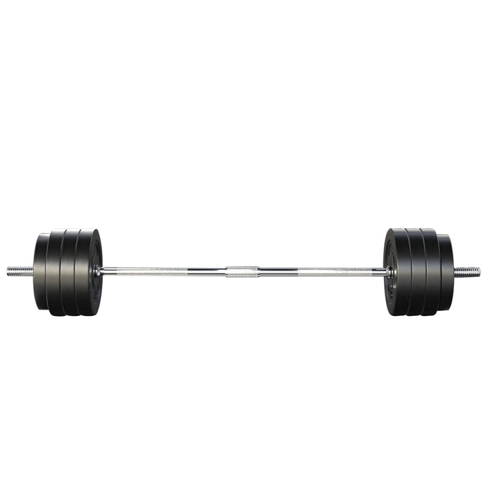 78kg Barbell Weight Set Plates Bar Bench Press Fitness
