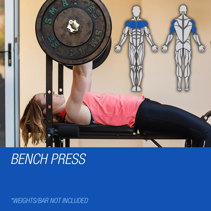 7in1 Weight Bench Press Multi-station Home Gym Leg Curl