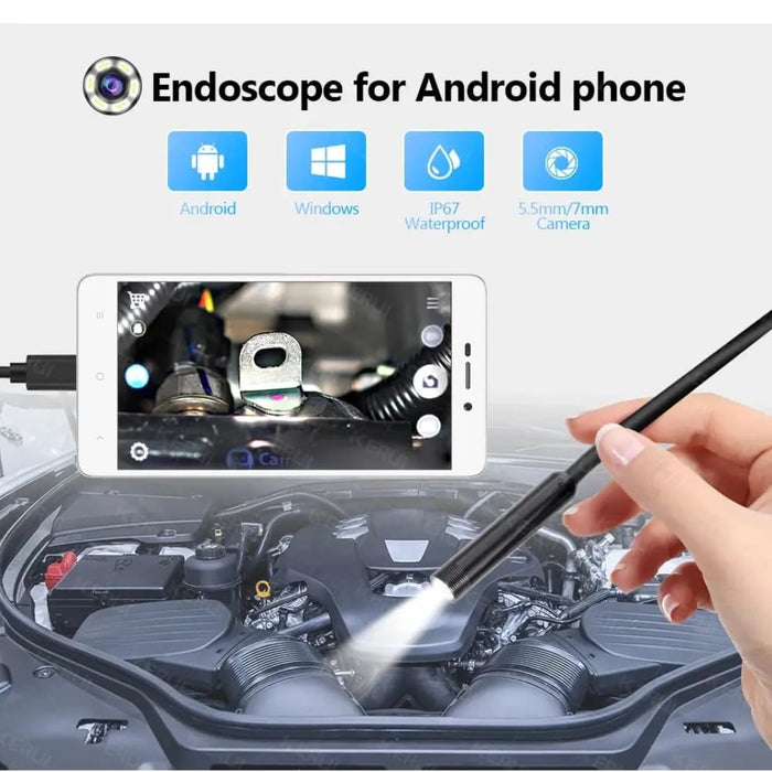 7mm 3 In 1 Android Endoscope Camera Waterproof Led
