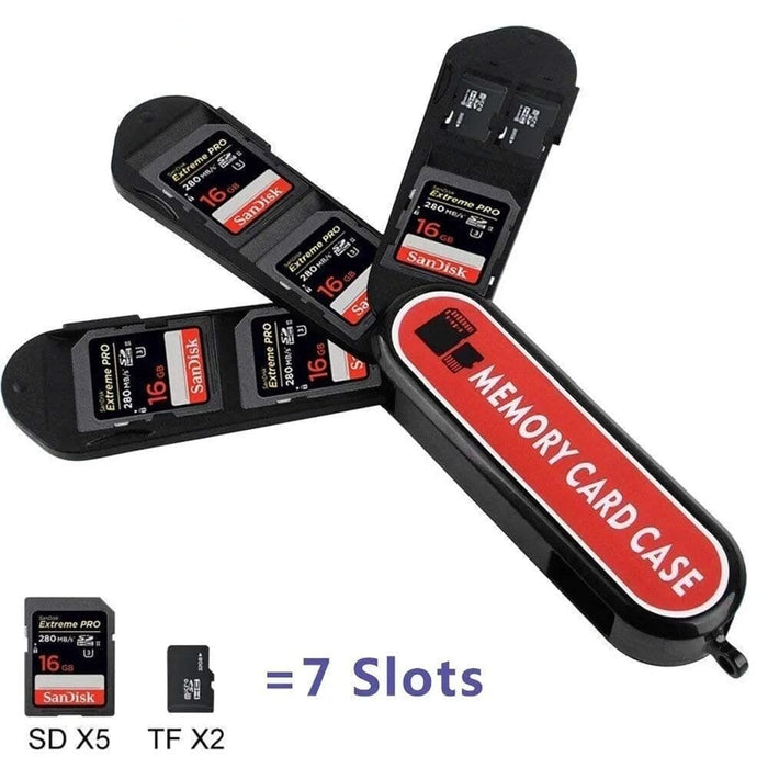 7slots 12slots Memory Card Case with Sd Micro Tf Mini Sim