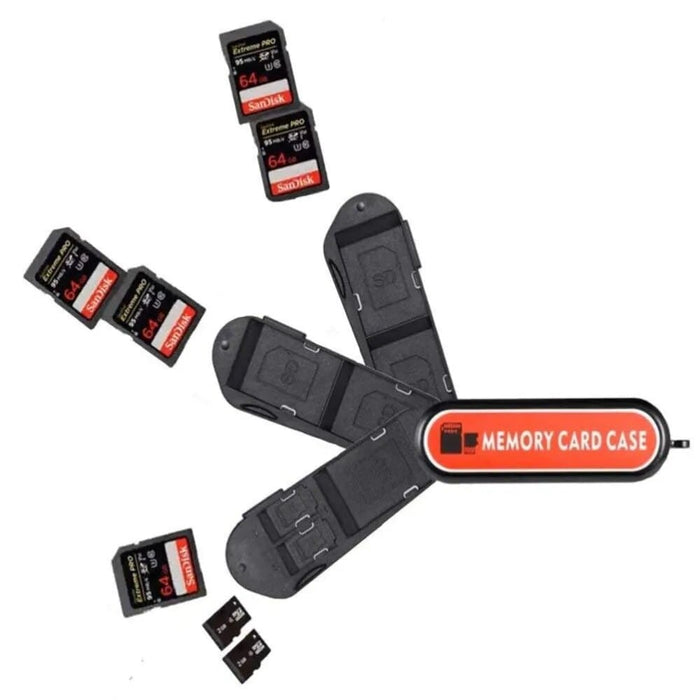 7slots 12slots Memory Card Case with Sd Micro Tf Mini Sim