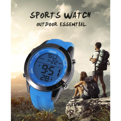 8 In 1 Led Digital Sport Wrist Watch