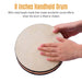 8 10 Inch Ocean Drum Wooden Handheld Sea Wave Percussion