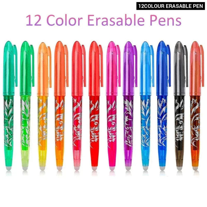 8/12 Pieces Multi Colour Erasable Gel Pens 0.5mm Kawaii