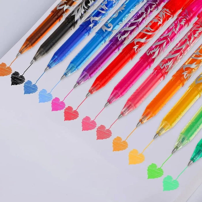 8/12 Pieces Multi Colour Erasable Gel Pens 0.5mm Kawaii