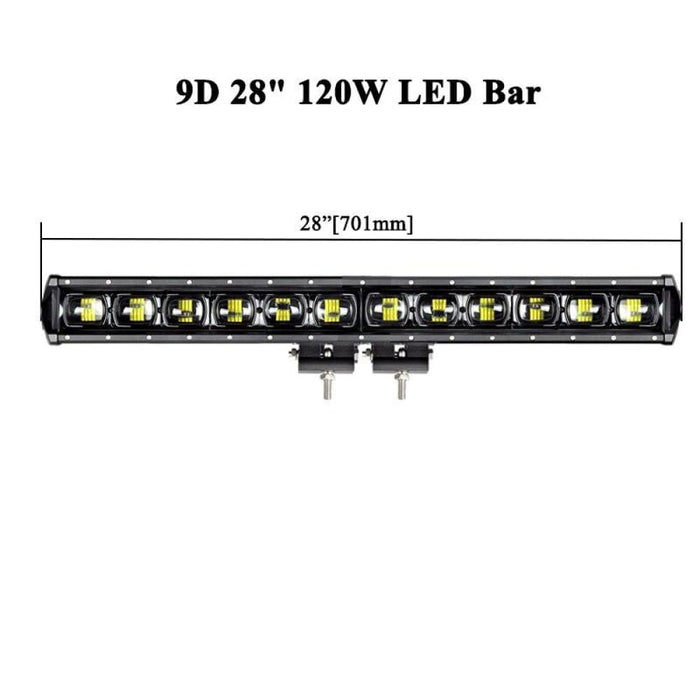 8 15 21 28 34 41 47 53 Inch Flood Beam Offroad Led Light