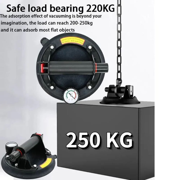 8 250kg Air Pump Suction Cups Heavy Duty Hand Tool
