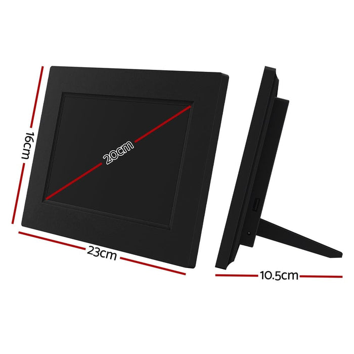 8’ Digital Day Clock Calendar Alarm Black