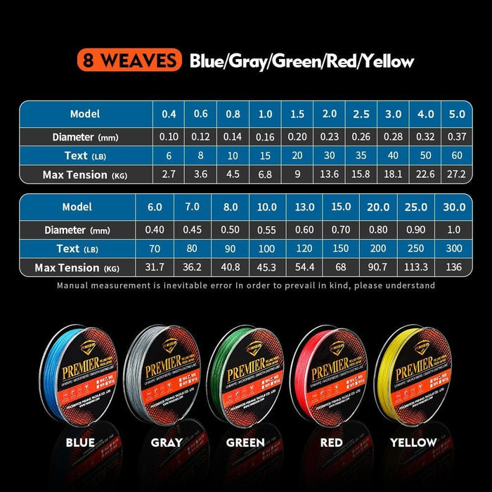 8 Edited 100m Majestic Horse Fish Line 1.0 / 15lb