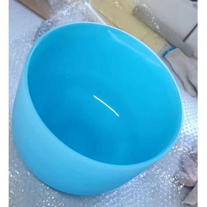 8 Inch 432hz Abcdefg Light Blue Coloured Chakra Quartz