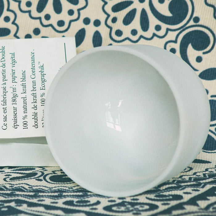 8 Inchfrosted Cdefgab Note Chakra Singing Quartz Bowl