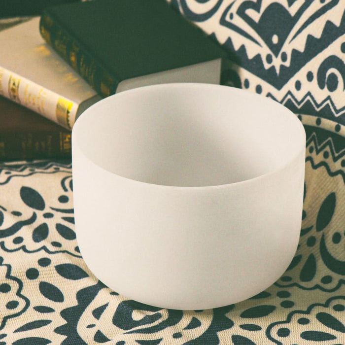 8 Inchfrosted Cdefgab Note Chakra Singing Quartz Bowl