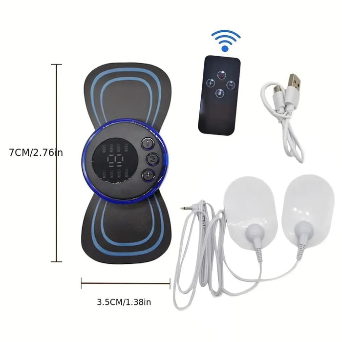 8 Mode Rechargeable Neck Massager with Remote Control Ems