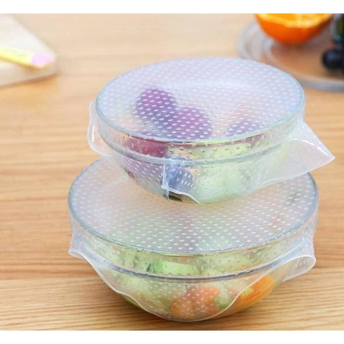 8 Pack Of Reusable Silicone Fresh Wrap Set