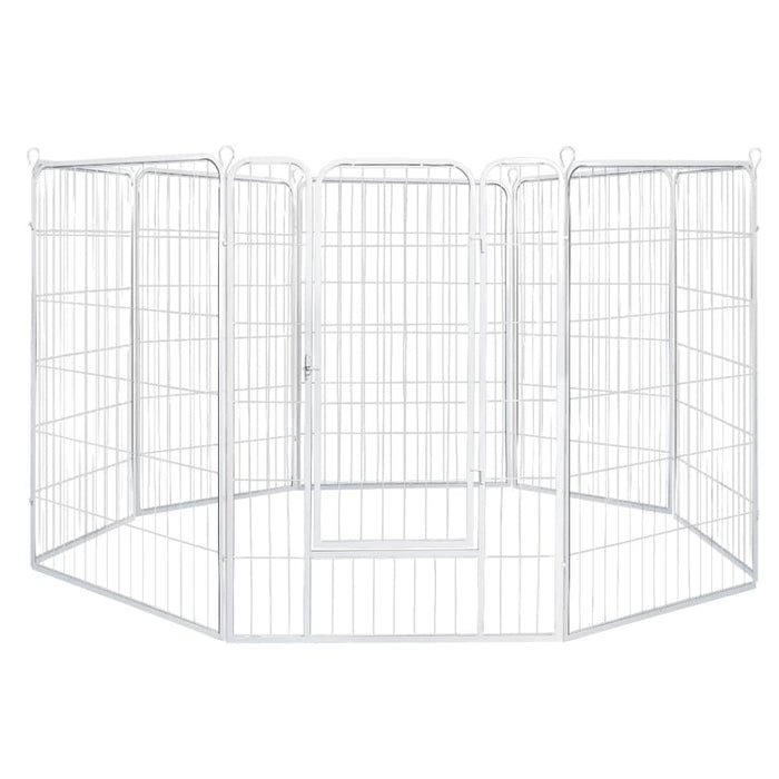 8 Panel 40’’ Pet Dog Playpen Puppy Exercise Cage Enclosure