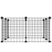 8-panel Pet Cage Black 35x35 Cm Steel Oiolxo