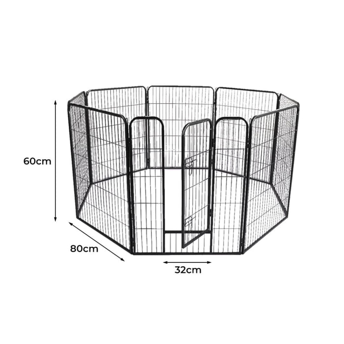 8 Panel Pet Dog Playpen Puppy Exercise Cage Enclosure Fence