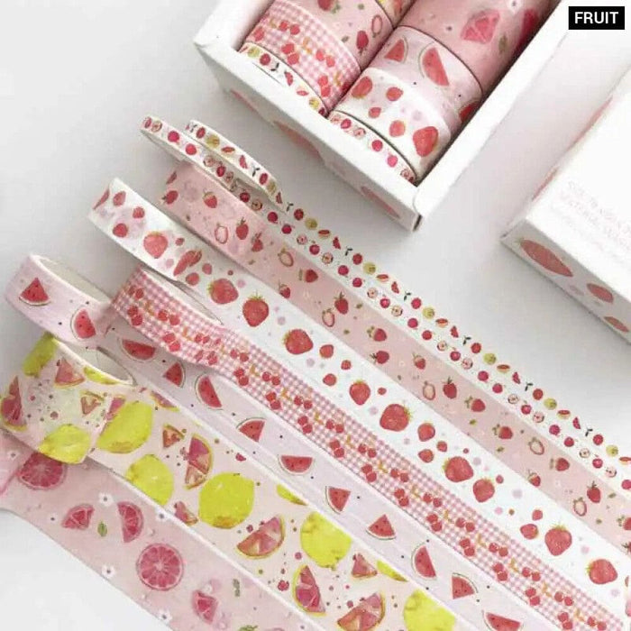 8 Piece Green Plant Washi Tape Set for Diy Scrapbooking