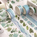 8 Piece Green Plant Washi Tape Set for Diy Scrapbooking