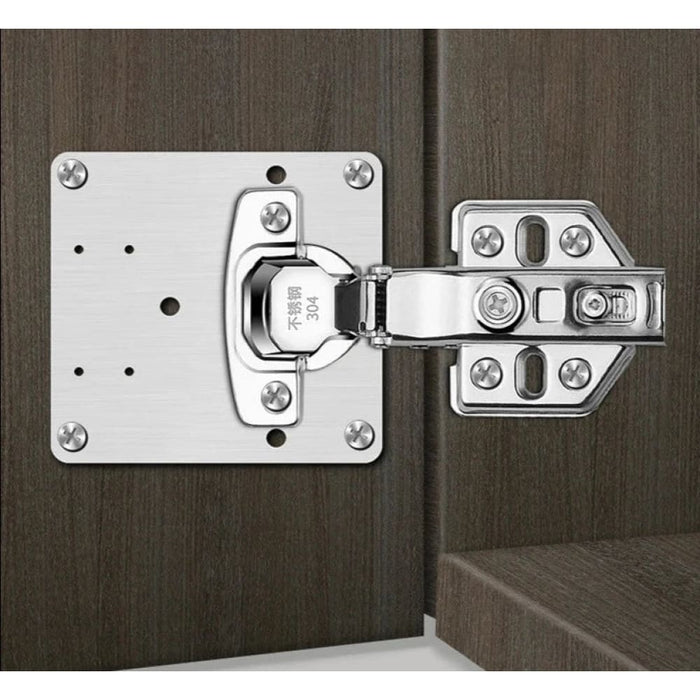 8 Piece Stainless Steel Foldable Cabinet Door Hinge Repair