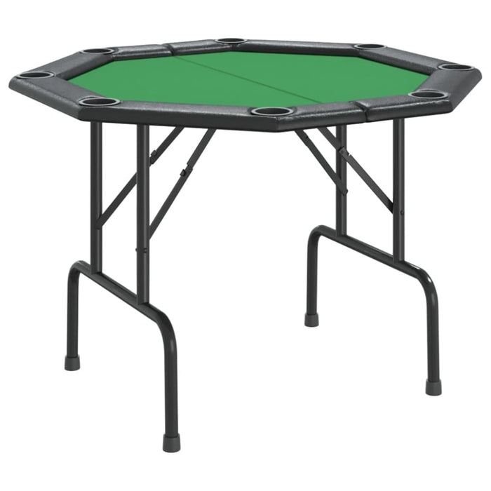 8-player Folding Poker Table Green 108x108x75 Cm Nbaba