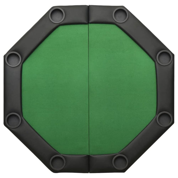 8-player Folding Poker Table Green 108x108x75 Cm Nbaba