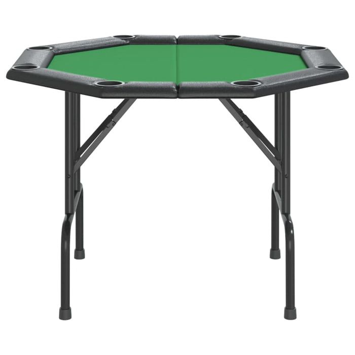 8-player Folding Poker Table Green 108x108x75 Cm Nbaba