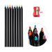 8 Rainbow Pencils Wooden Coloured Set