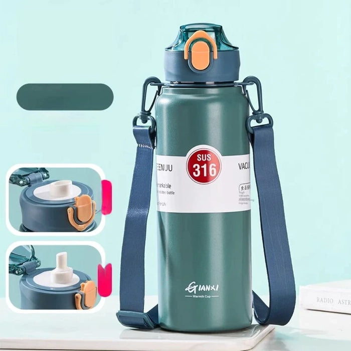 800ml Stainless Steel Thermos Bottle with Lid