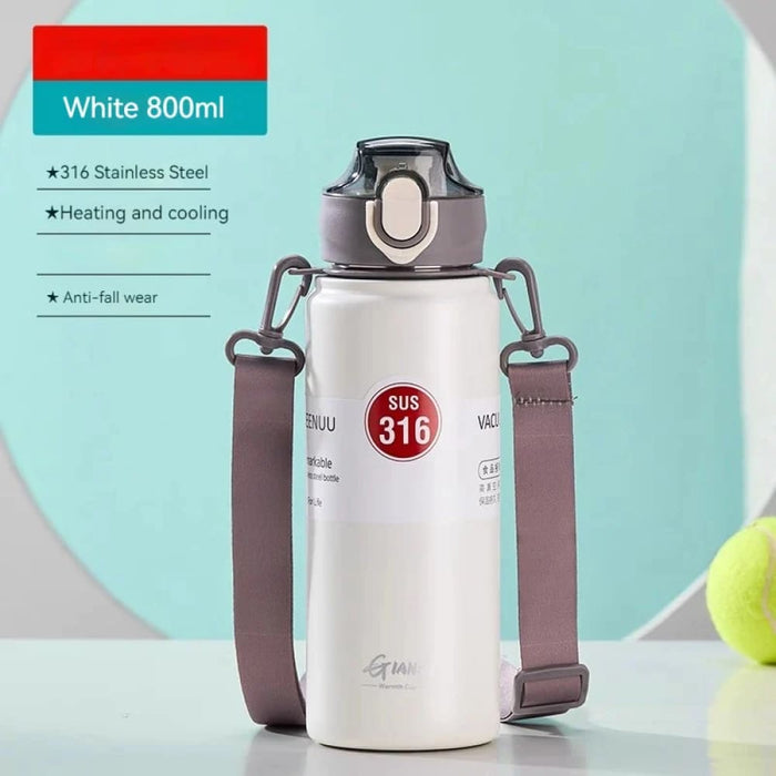 800ml Stainless Steel Thermos Bottle With Lid