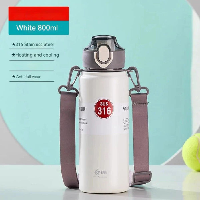 800ml Stainless Steel Thermos Bottle with Lid