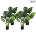4x 80cm Artificial Indoor Potted Turtle Back Fake Decoration