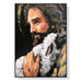 80cmx120cm Back in His Arms Black Frame Canvas Wall Art